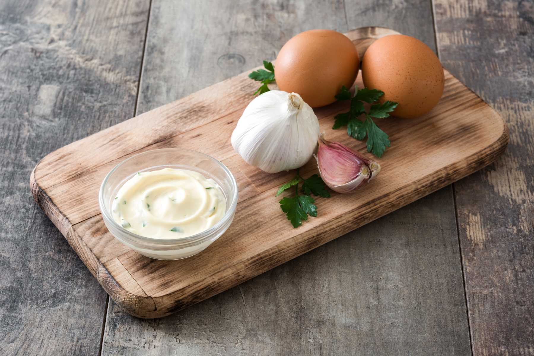 Aioli - schnelles Rezept für Knoblauchmayonnaise