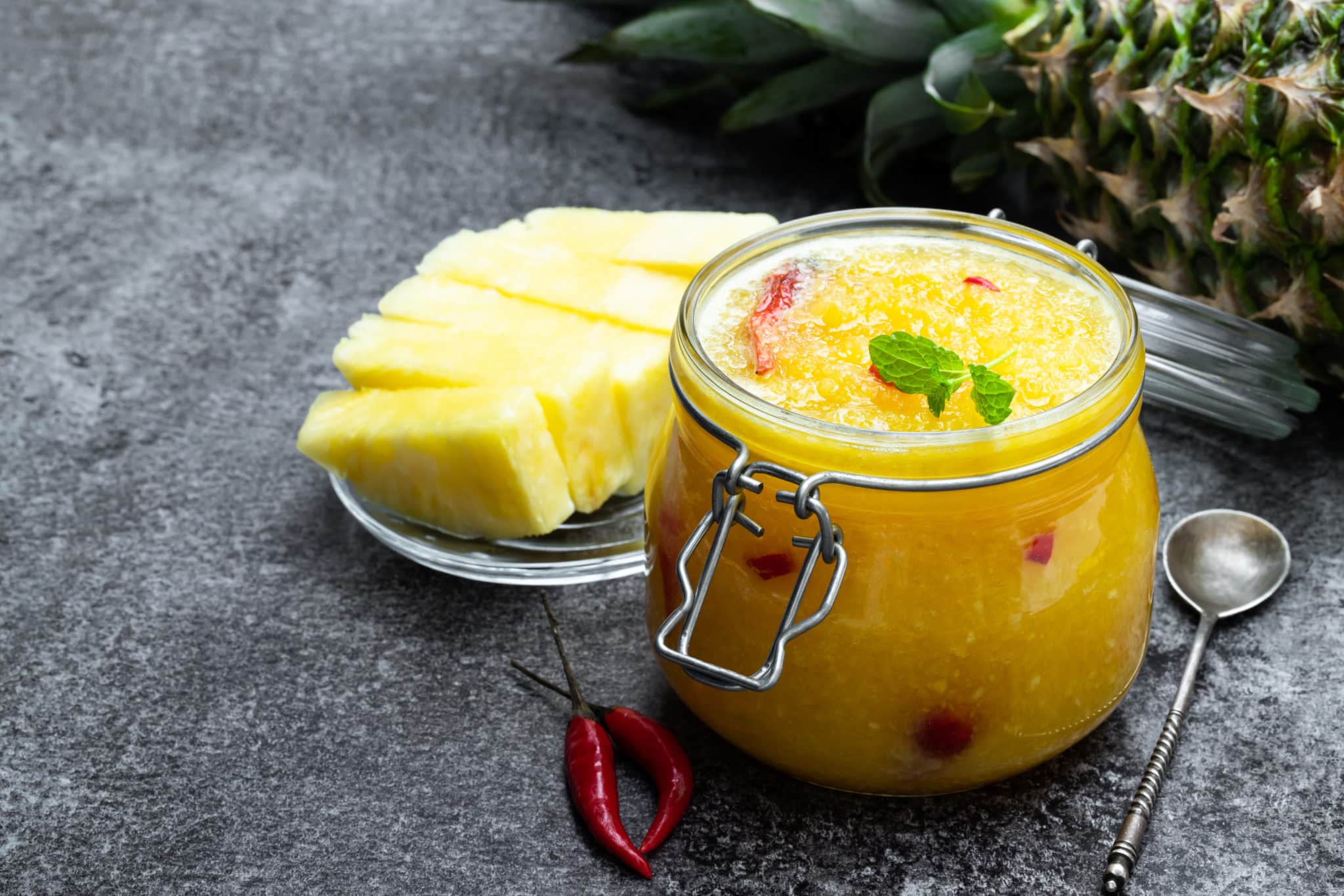 Ананас с перцем. Pineapple Chutney. Перчики и ананасы в банке.